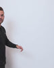 Long Sleeve Henley Tee - Branded-Black-Video