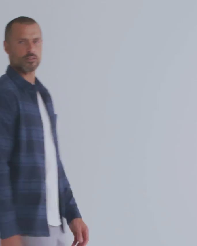Fairbanks Flannel-Navy-Regular-Video--Model---L