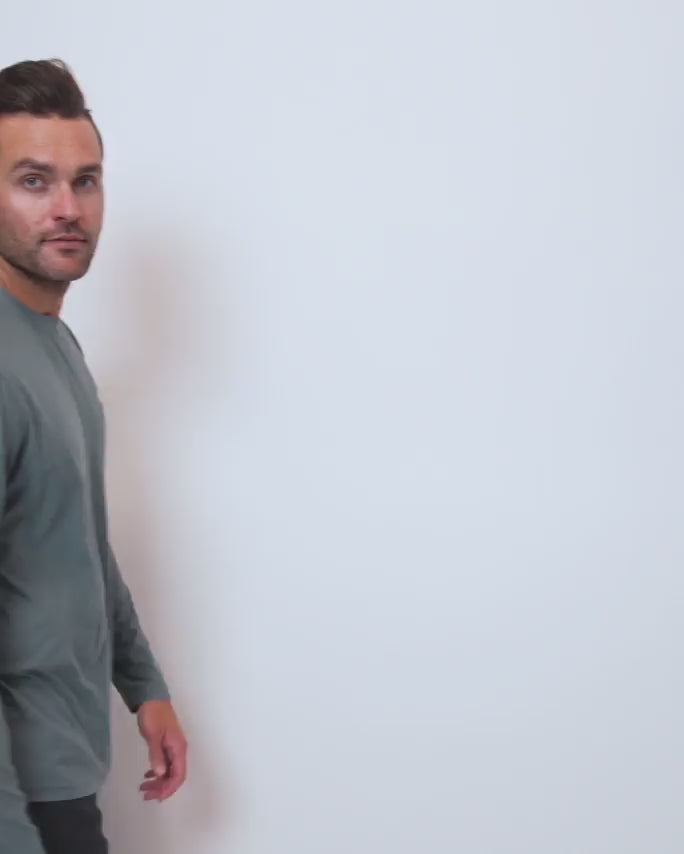 Long Sleeve Active Tee - Branded-Indigo-Video--Zach---L