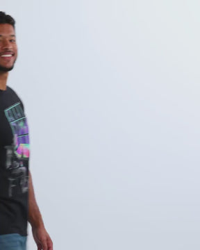 Stellar Sketch Glow-in-the-Dark Tee-Black-allskus