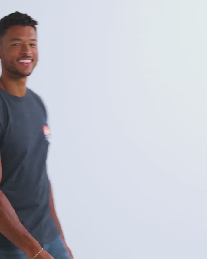 Neon Shores II Tee-Navy-allskus