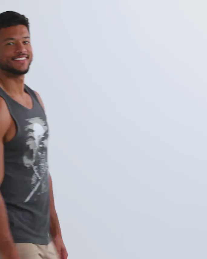Dark Samurai Tank-Charcoal-allskus