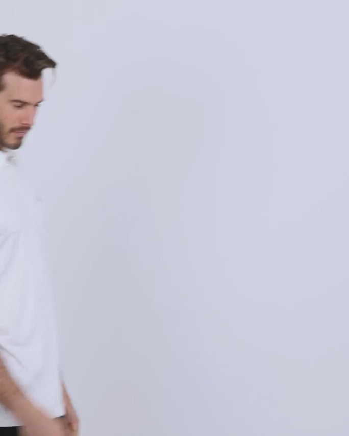 Performance Polo - Non-Branded-White Dashes-video
