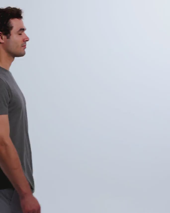Bone Blossom Tee-Charcoal-Regular-Video--Model---L