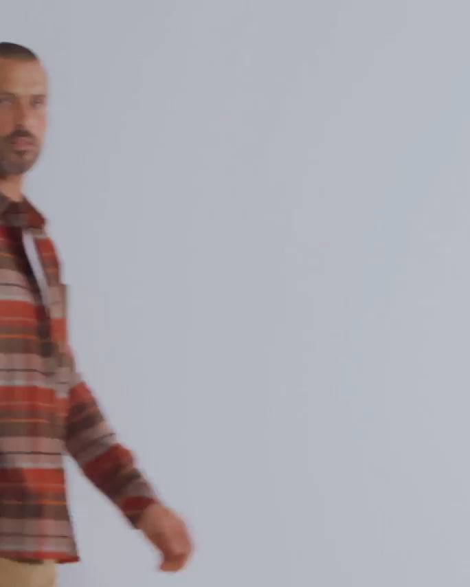 Fairbanks Flannel-Rusty Red Multi-Regular-Video--Model---L