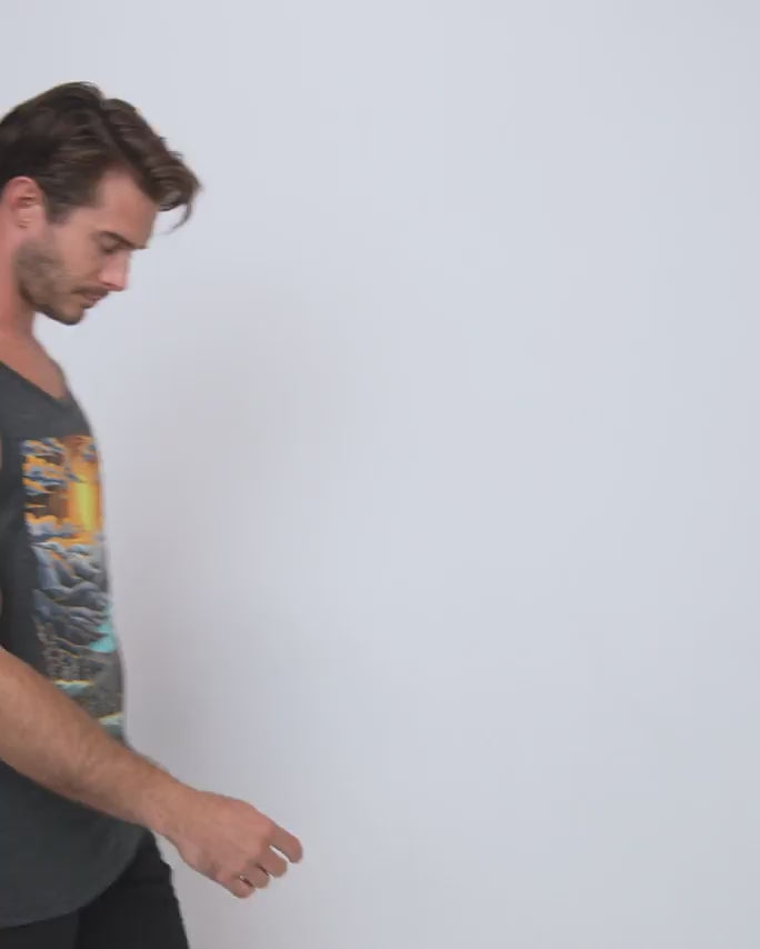 Sunset Serenity Tank-Charcoal-Regular-Video--Model---L