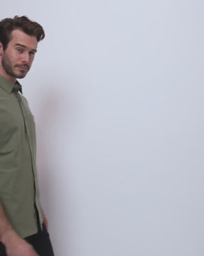 Button Up - Non-Branded-Olive Green-video