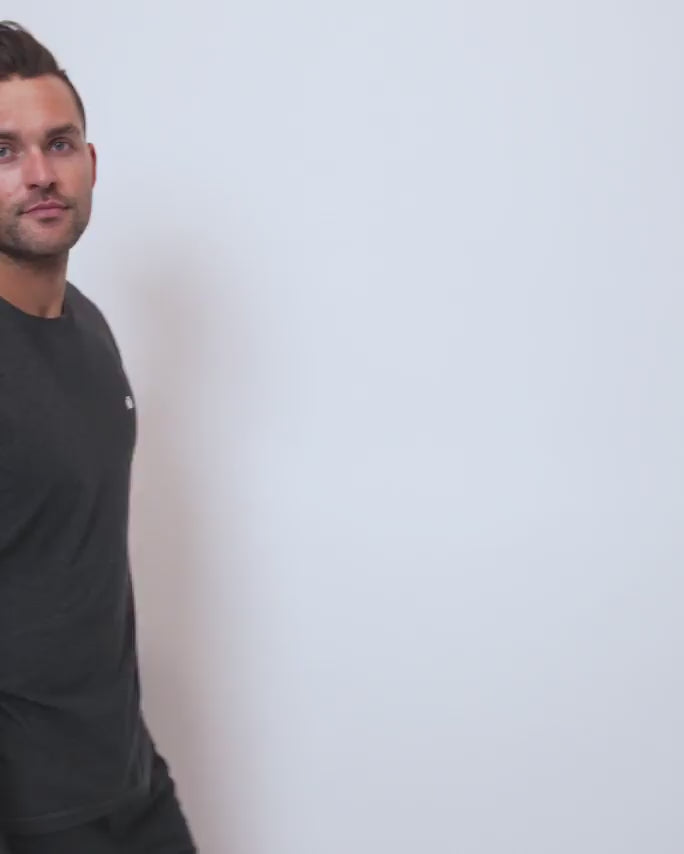 Long Sleeve Active Tee - Branded-Charcoal-Video--Zach---L