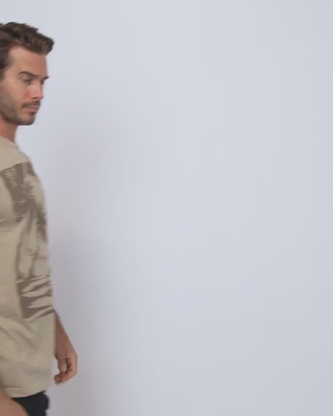Warm Tides Tee-Heather Tan-allskus