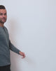 Long Sleeve Henley Tee - Non-Branded-Indigo-Video