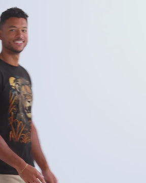 Savanna King Glow-in-the-Dark Tee-Black-allskus
