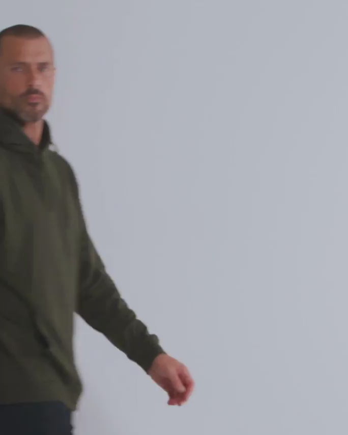 Pullover Hoodie (Classic Pocket) - Non-Branded-Midnight Olive-video