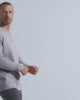 Long Sleeve Waffle Knit Henley-Grey-Grey--Model---M-Regular