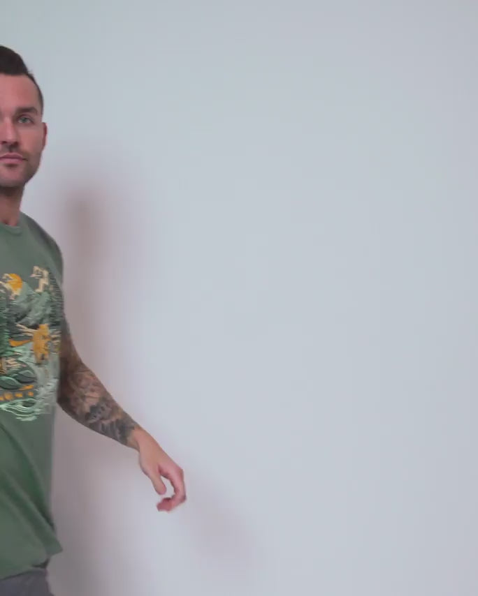 Salmon Bounty Vintage Tee-Vintage Royal Pine-allskus