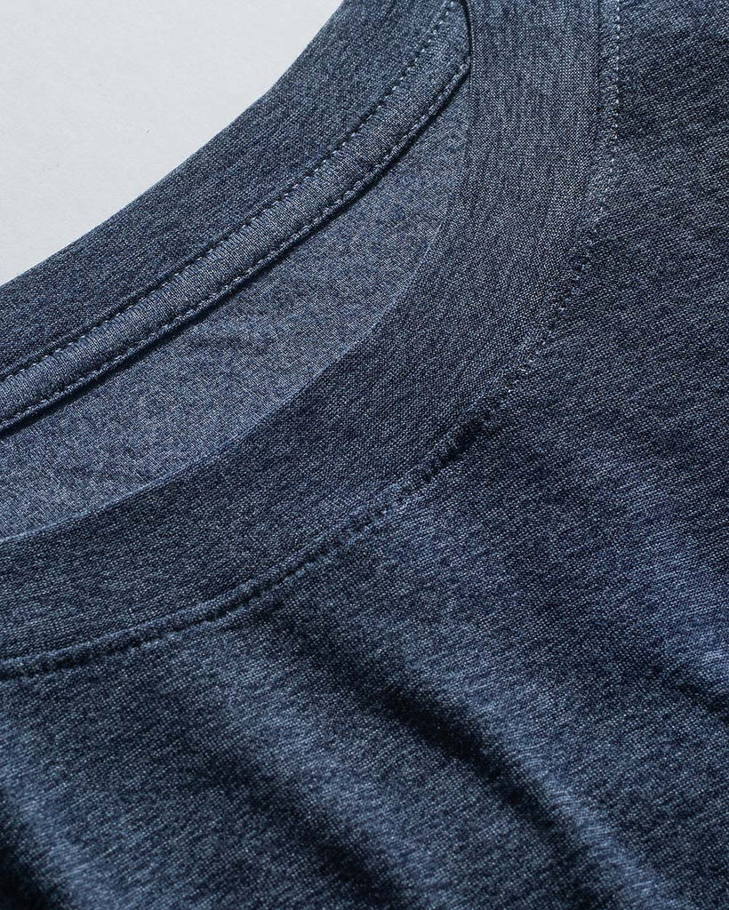 Basic Athletic Tee-Navy-Detail1