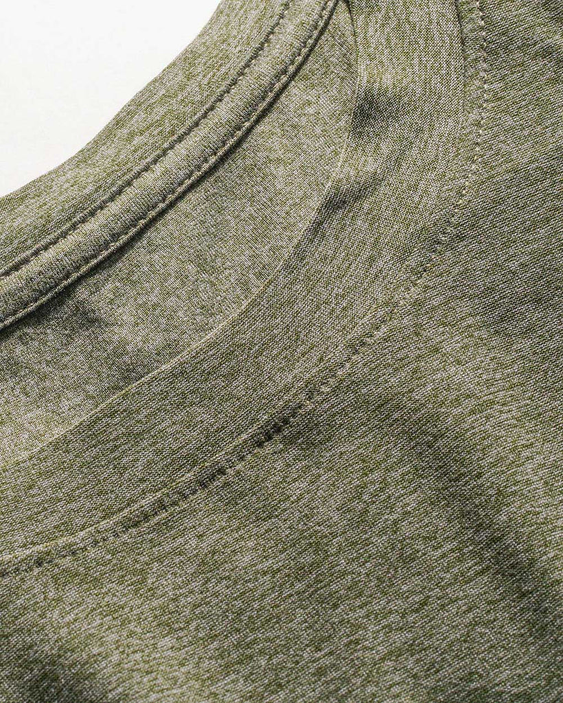 Basic Athletic Tee-Olive Green-Detail1
