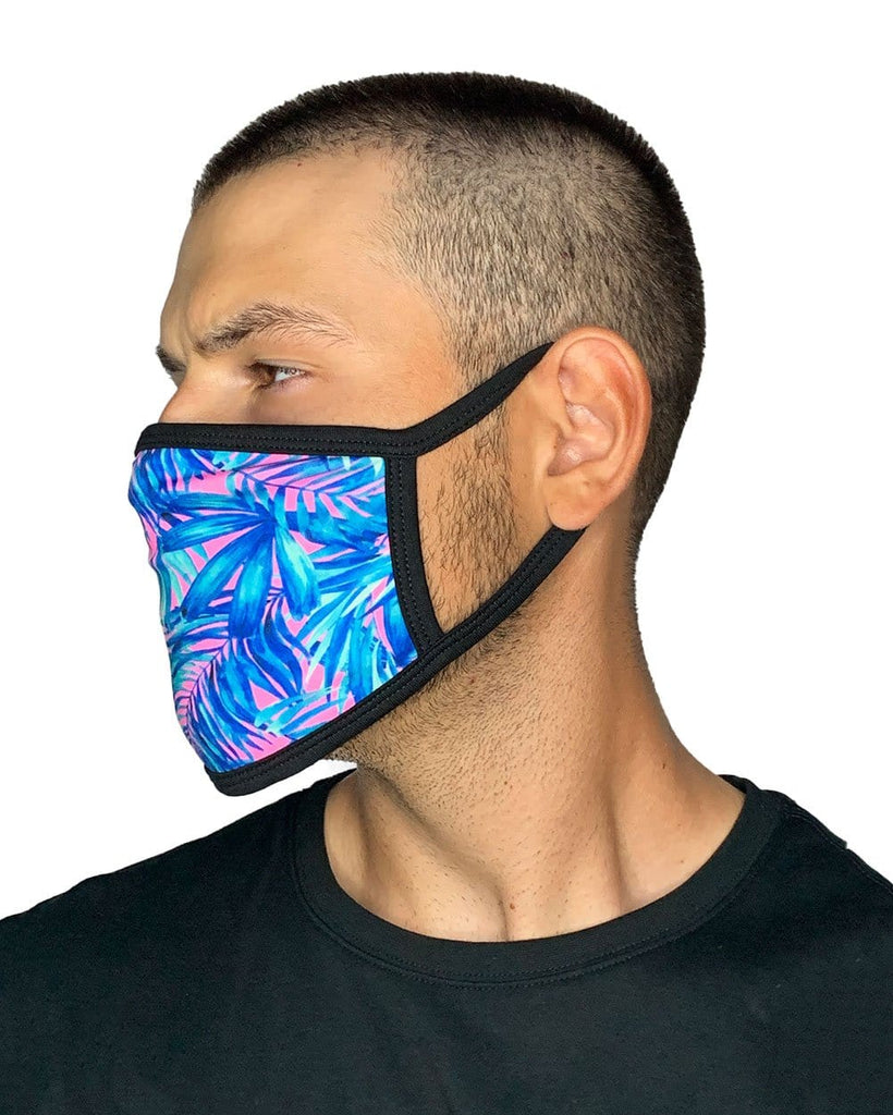 Aquatic Jungle Face Mask-Male-Side