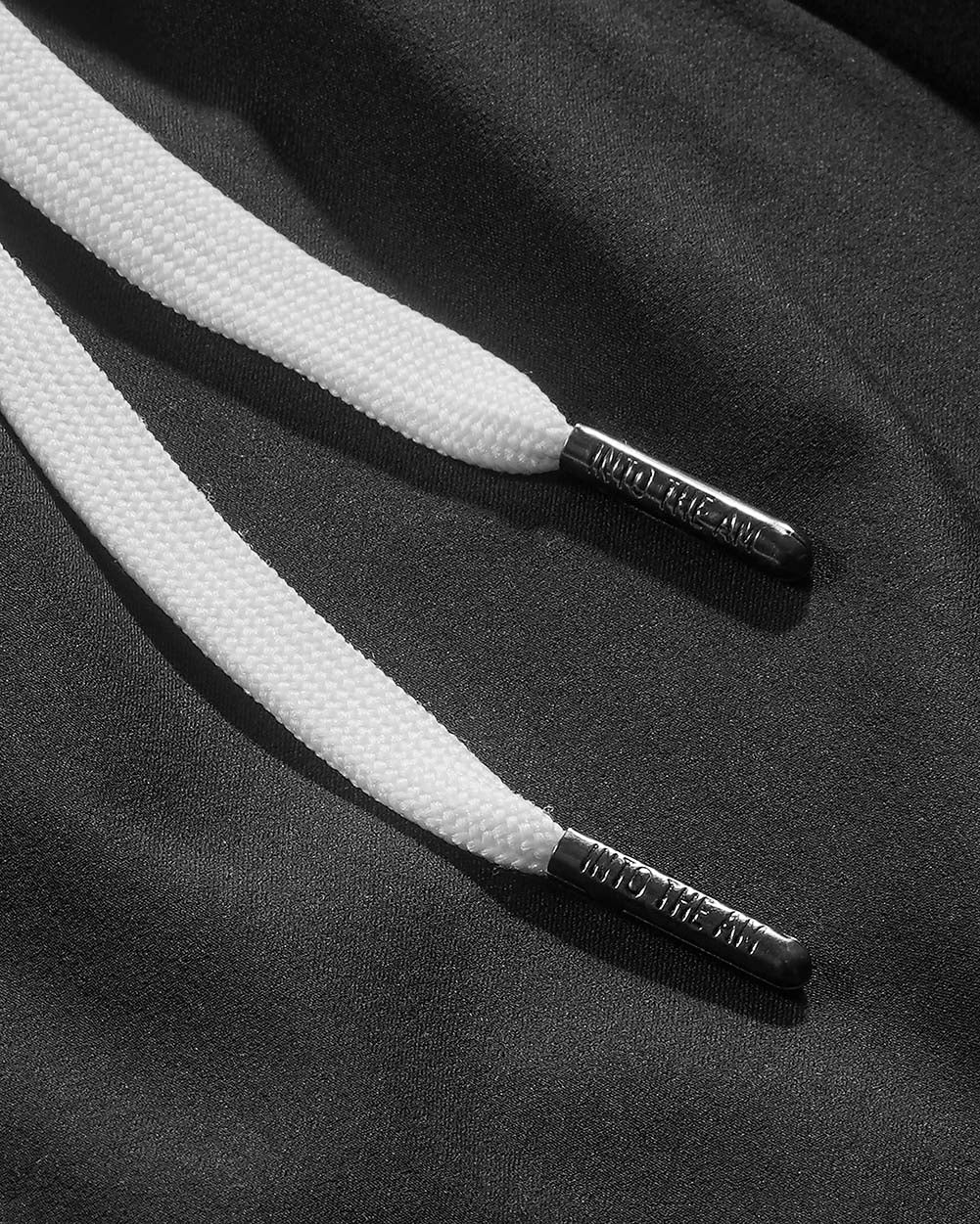 Essential Athletic Shorts-Charcoal-Detail1