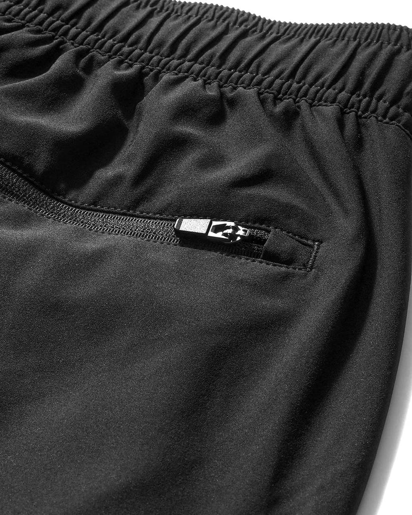 Essential Athletic Shorts-Charcoal-Detail4