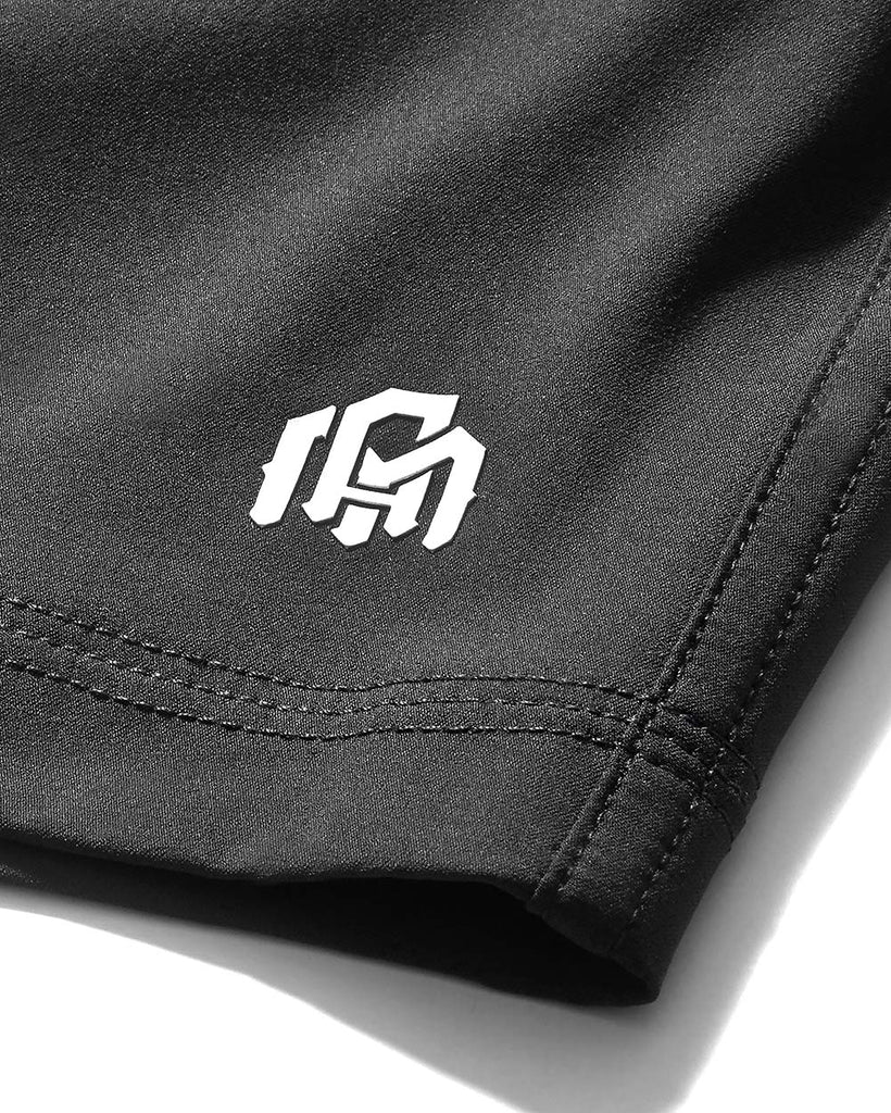 Basic Athletic Shorts-Charcoal-Detail5