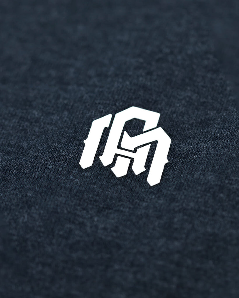 Pullover Hoodie (Hidden Pocket) - Branded-Navy-Detail Logo