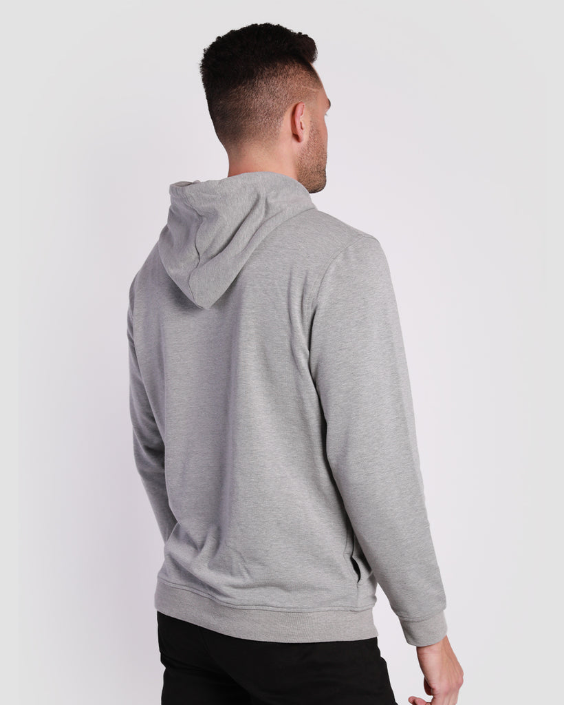 Pullover Hoodie (Hidden Pocket) - Branded-Grey-Back--Zach---L