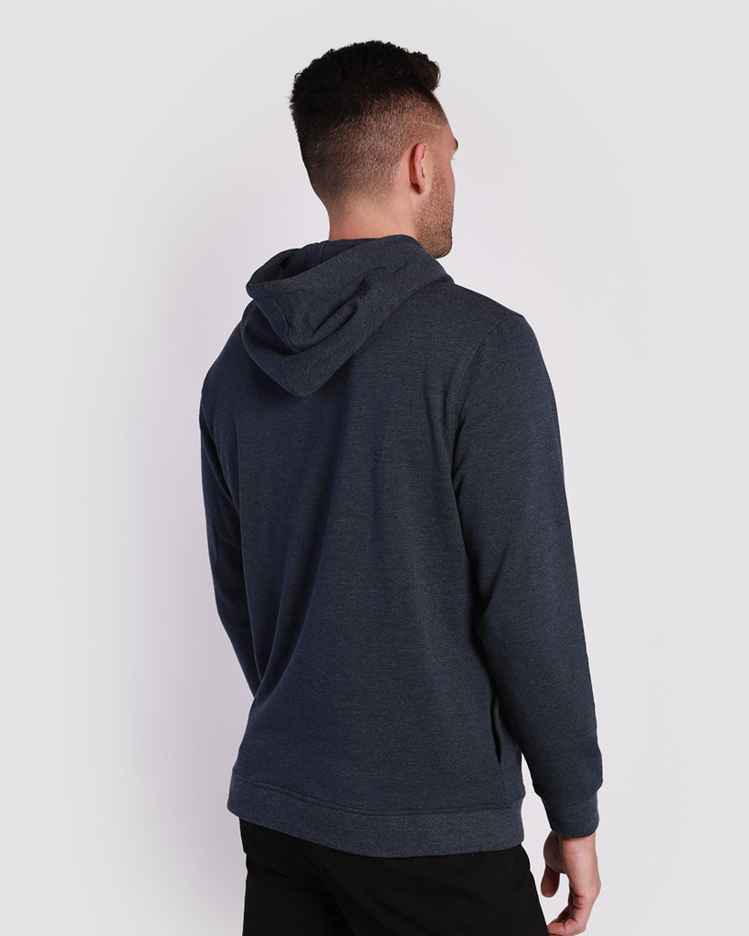 Pullover Hoodie (Hidden Pocket) - Branded-Navy-Back--Zach---L