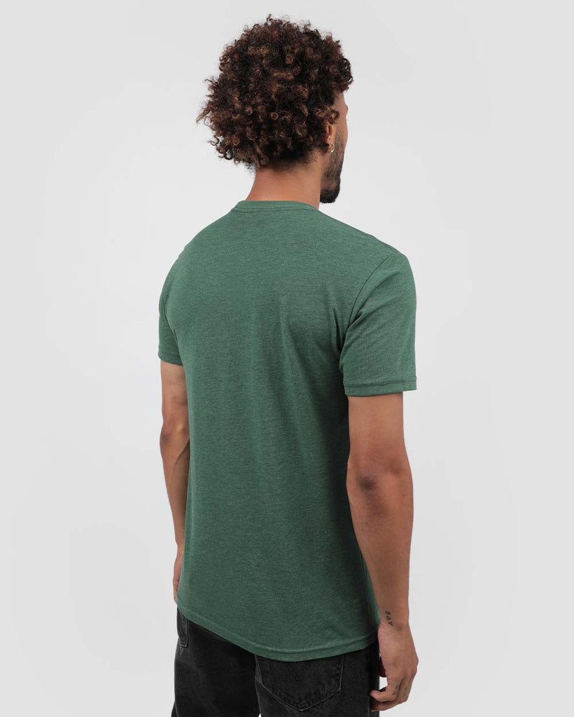 Basic Tee-Forest Green-Back--Jay---M
