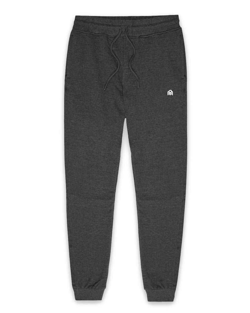 Fleece Joggers - Branded-Charcoal-Front