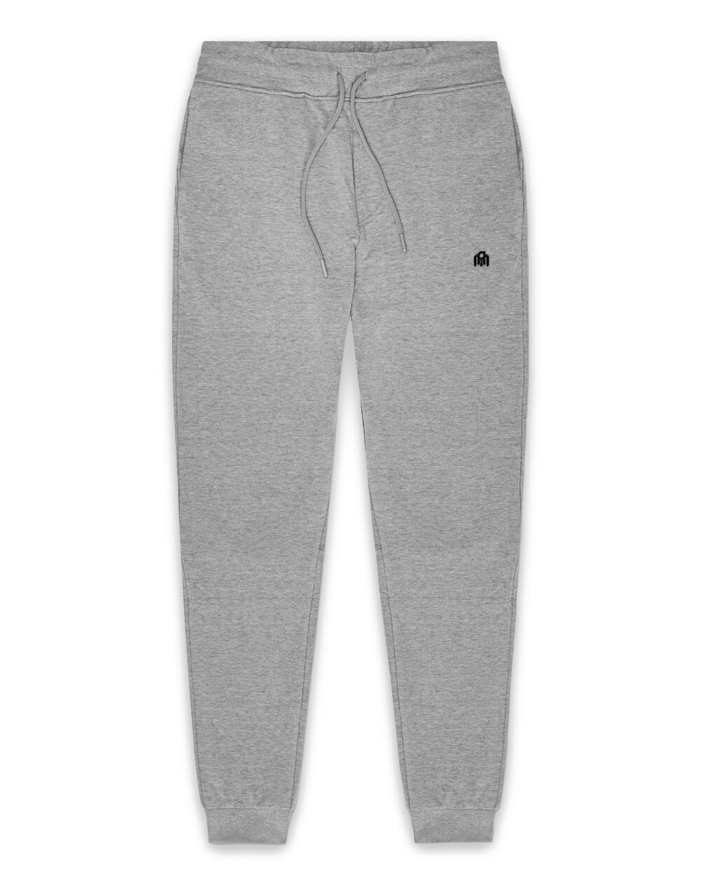 Fleece Joggers - Branded-Grey-Front