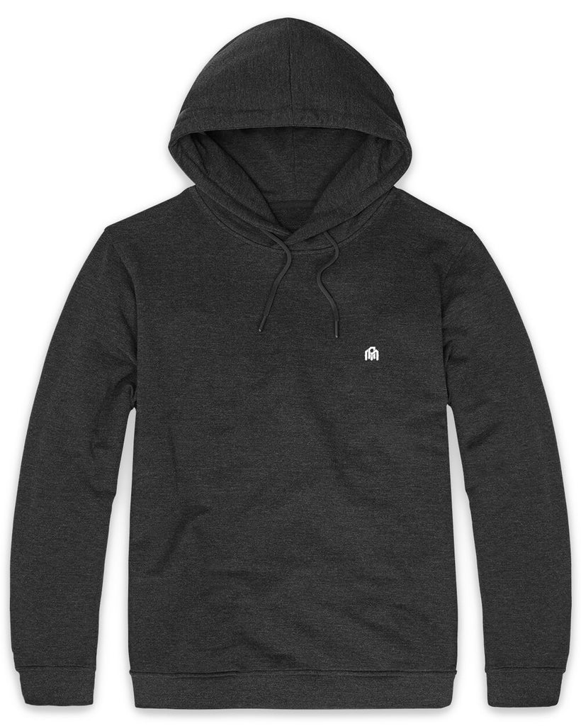Pullover Hoodie (Hidden Pocket) - Branded-Charcoal-Front