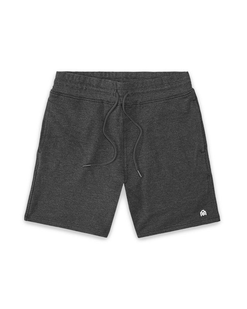 Basic Lounge Shorts-Charcoal-Front