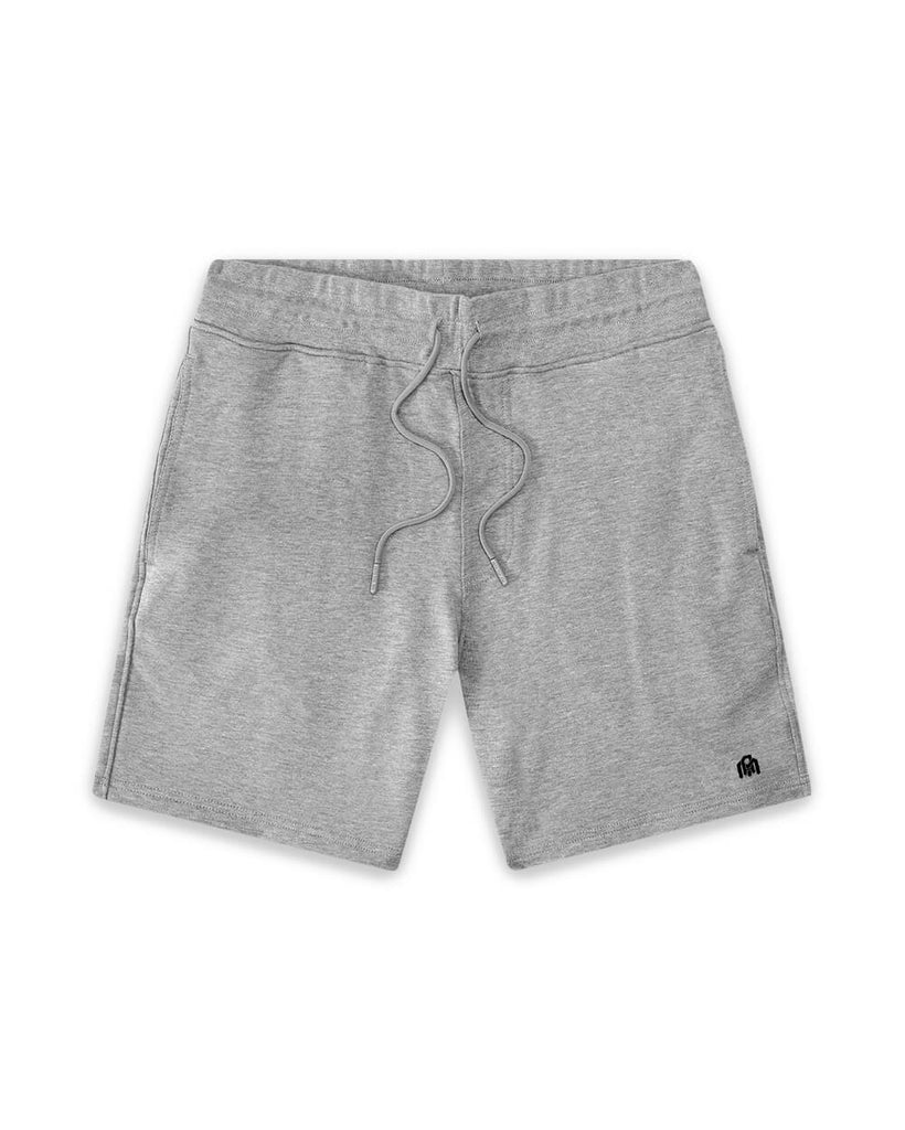 Basic Lounge Shorts-Grey-Front