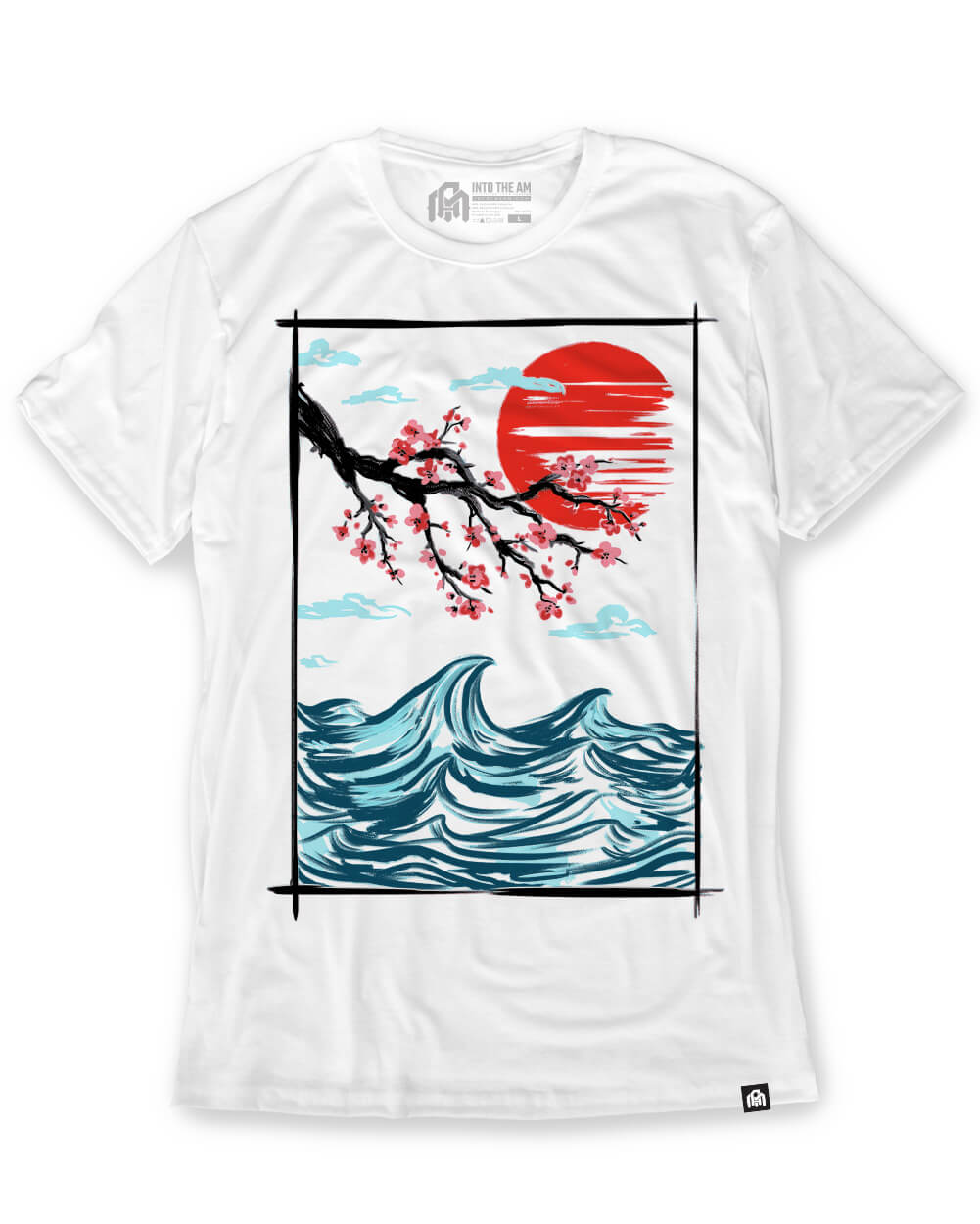 Blooming Waters Tee-White-Front