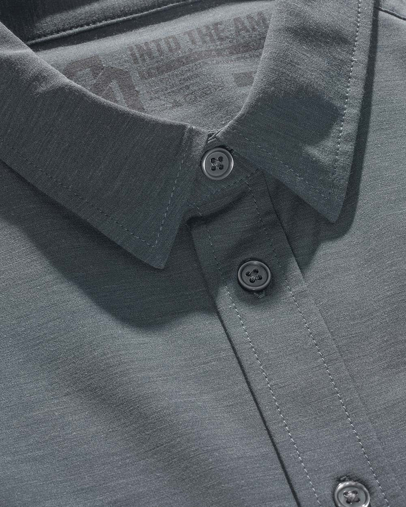 Essential Button Up-Indigo-Detail