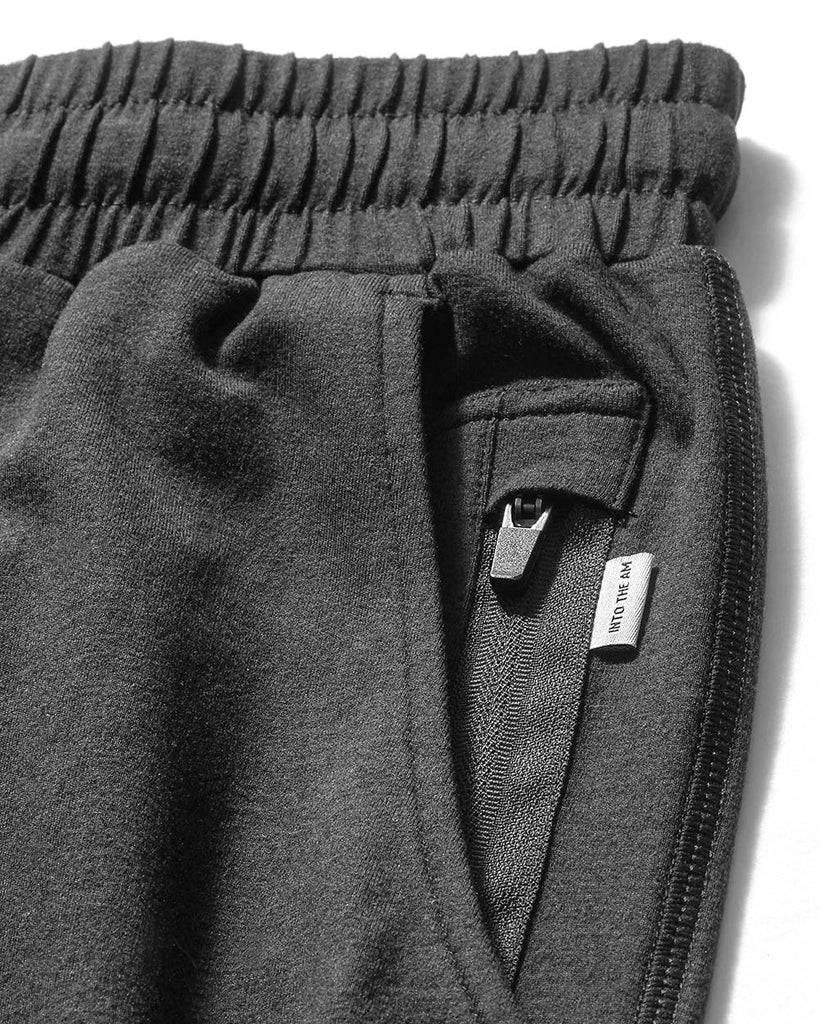 Essential Comfort Shorts-Charcoal-Detail3