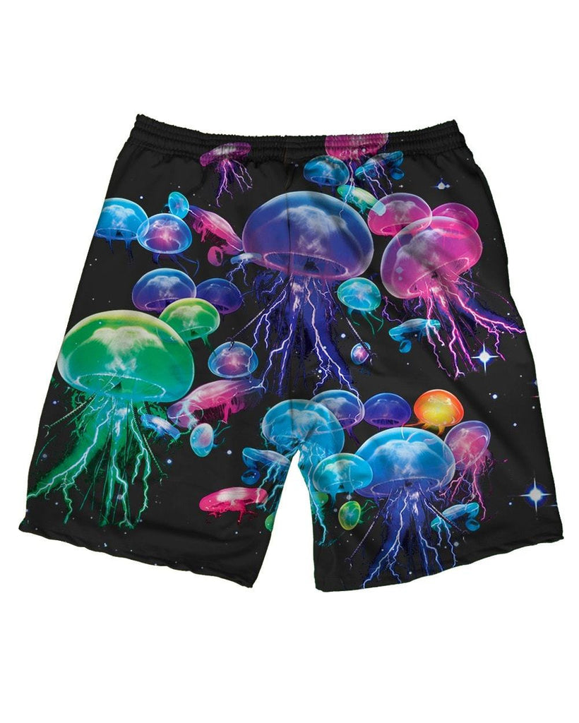 Electric Jellies Men's Athletic Shorts-All Over Print-Back