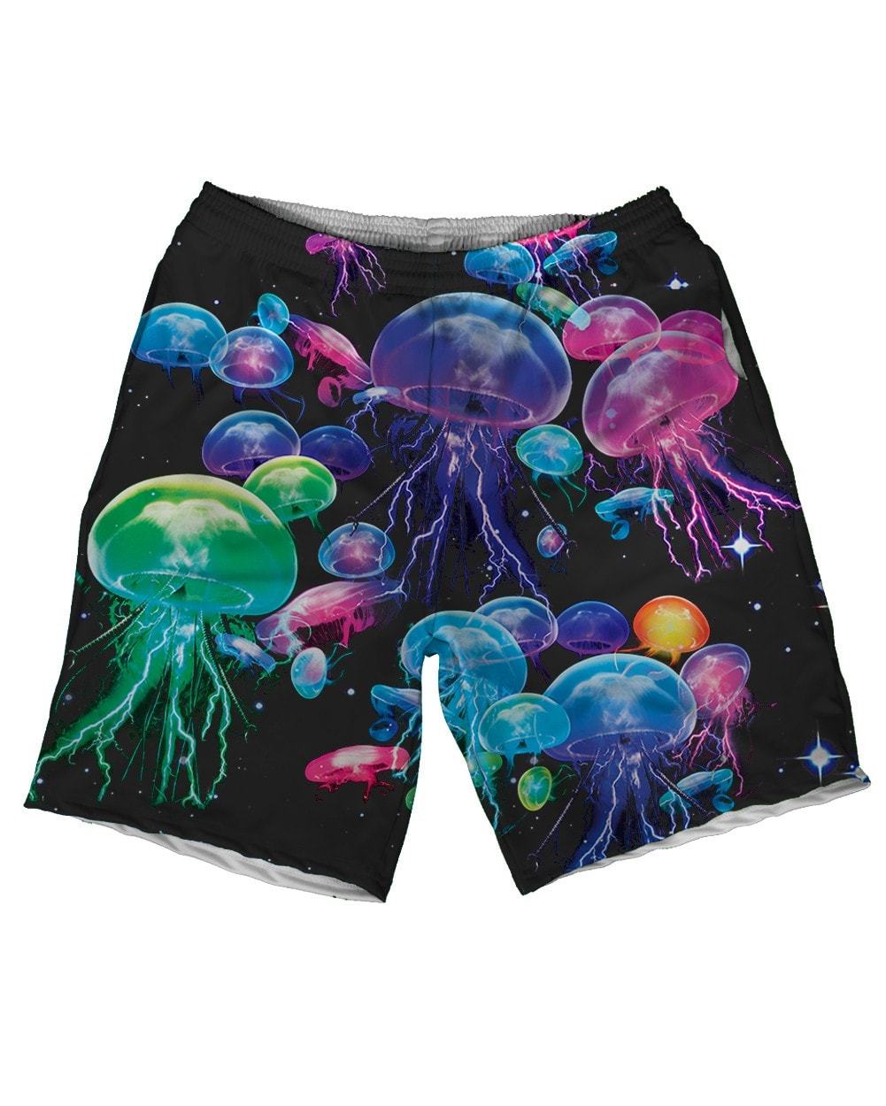 Electric Jellies Men's Athletic Shorts-All Over Print-Front