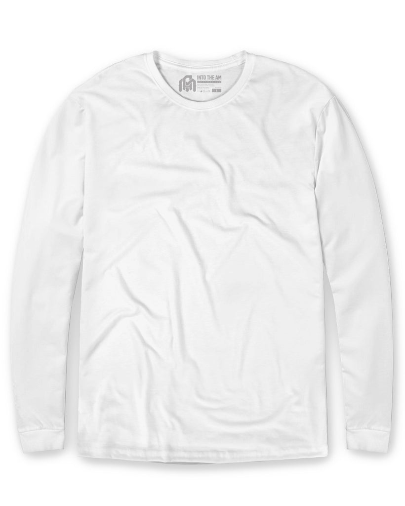 Essential Long Sleeve Tee-White-Front