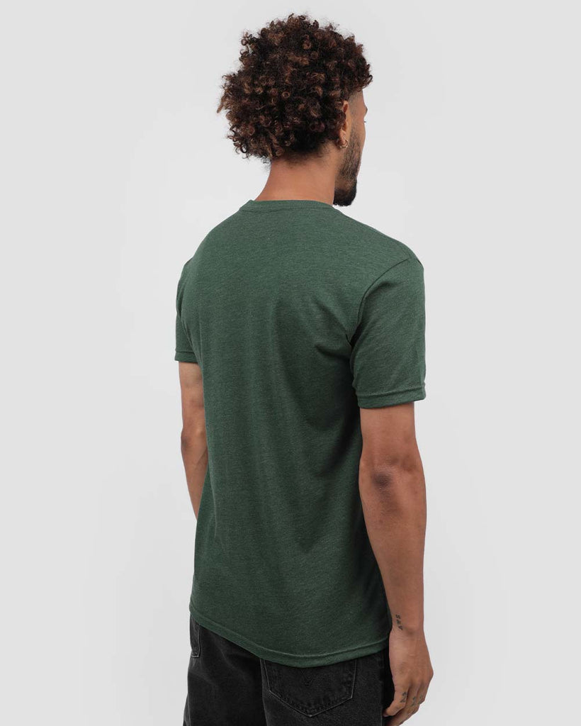 Basic Tee - Non-Branded-Forest Green-Back--Jay---M