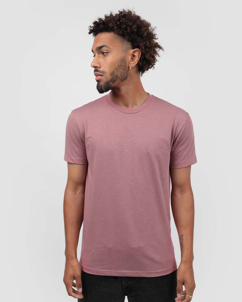 Basic Tee - Non-Branded-Heather Mauve-Front--Jay---M