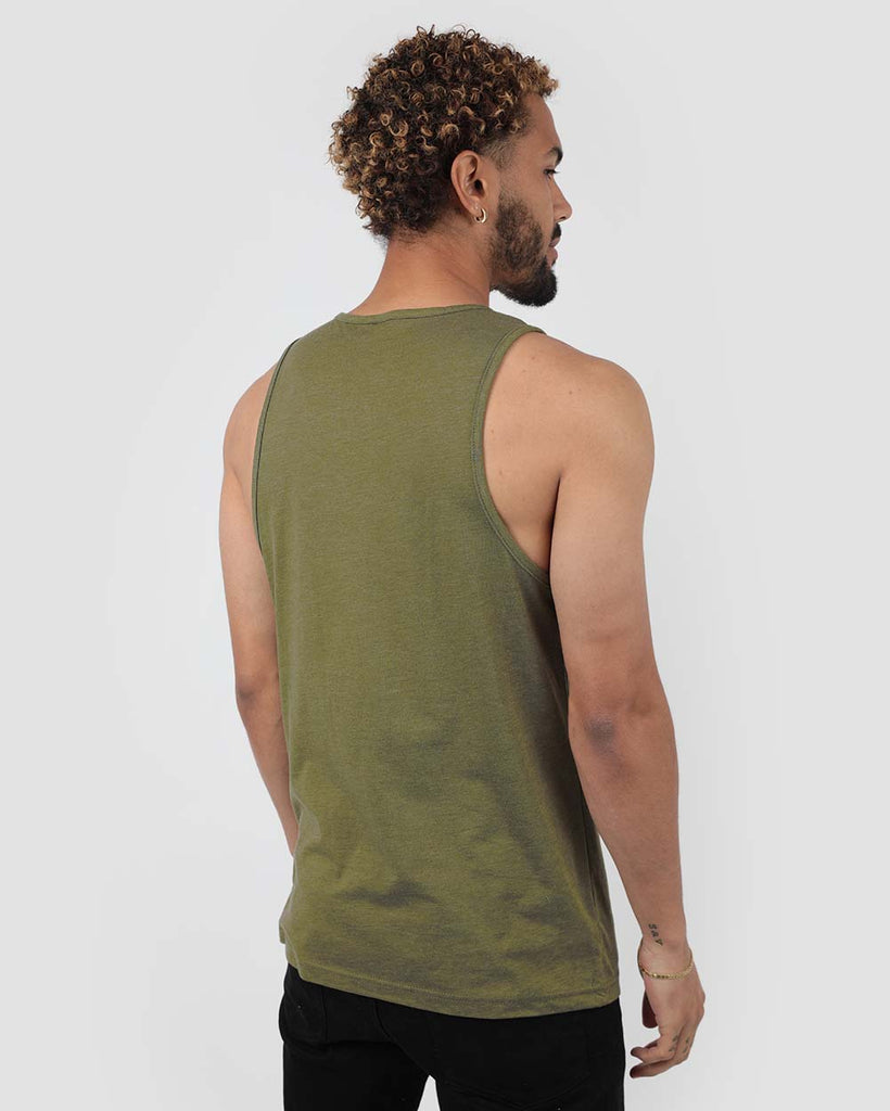 Basic tank-Olive Green-Back--Jay---M