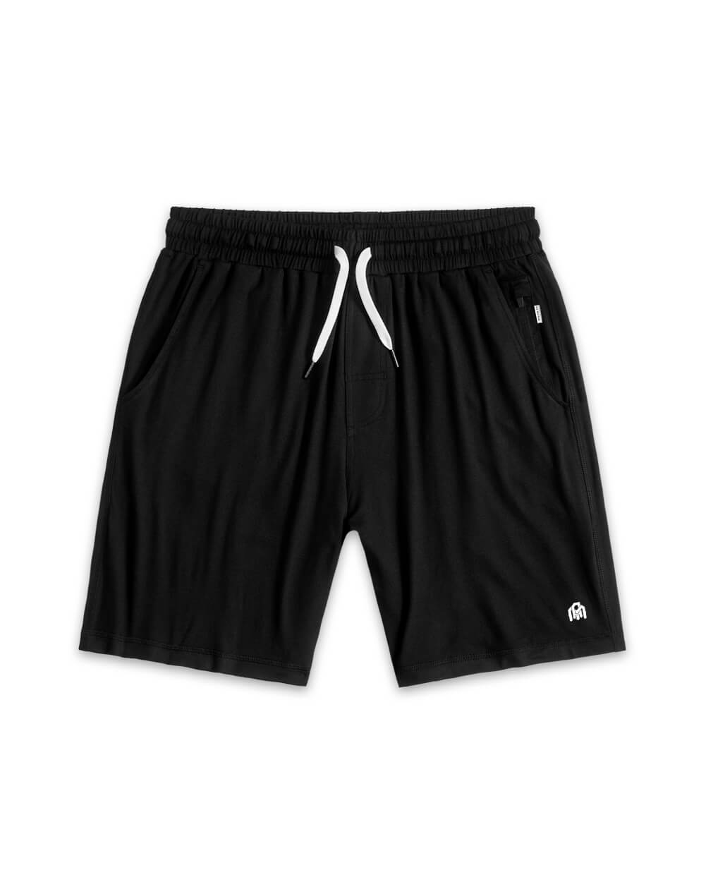 Basic Comfort Shorts-Black-Front