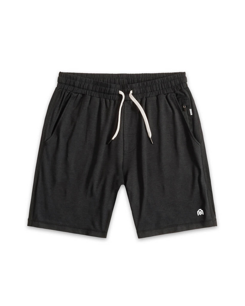 Basic Comfort Shorts-Charcoal-Front