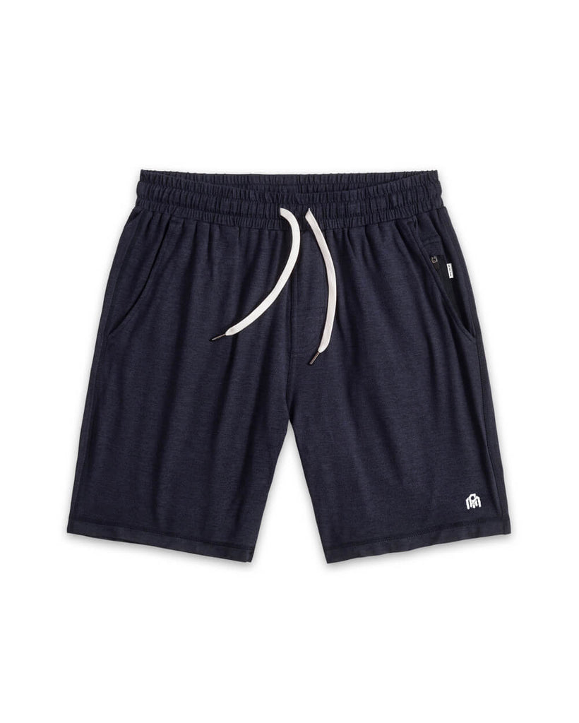 Basic Comfort Shorts-Navy-Front