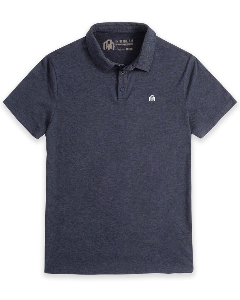 Basic Polo-Navy-Front