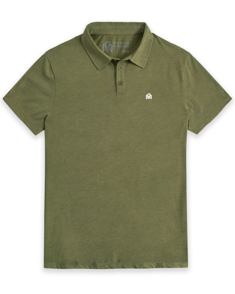Basic Polo-Olive Green-Front