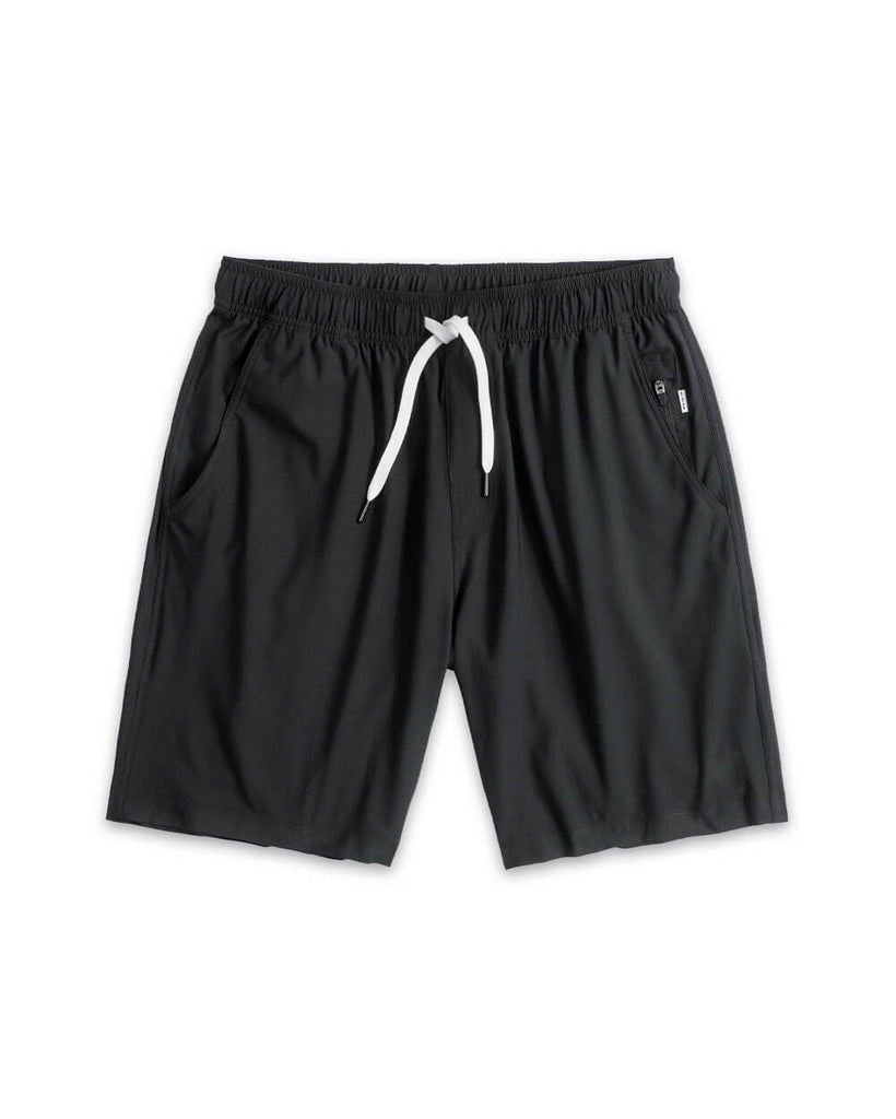 Essential Athletic Shorts-Charcoal-Front