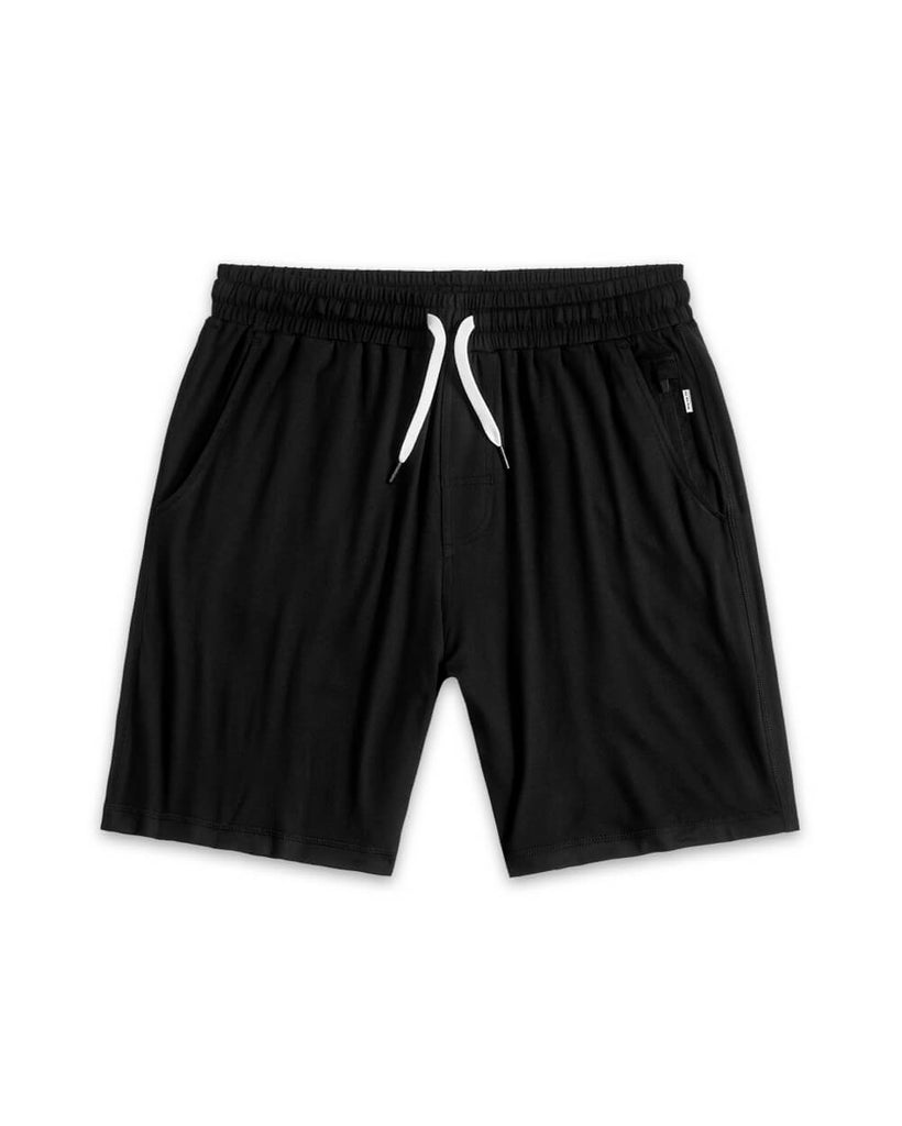 Essential Comfort Shorts-Black-Front