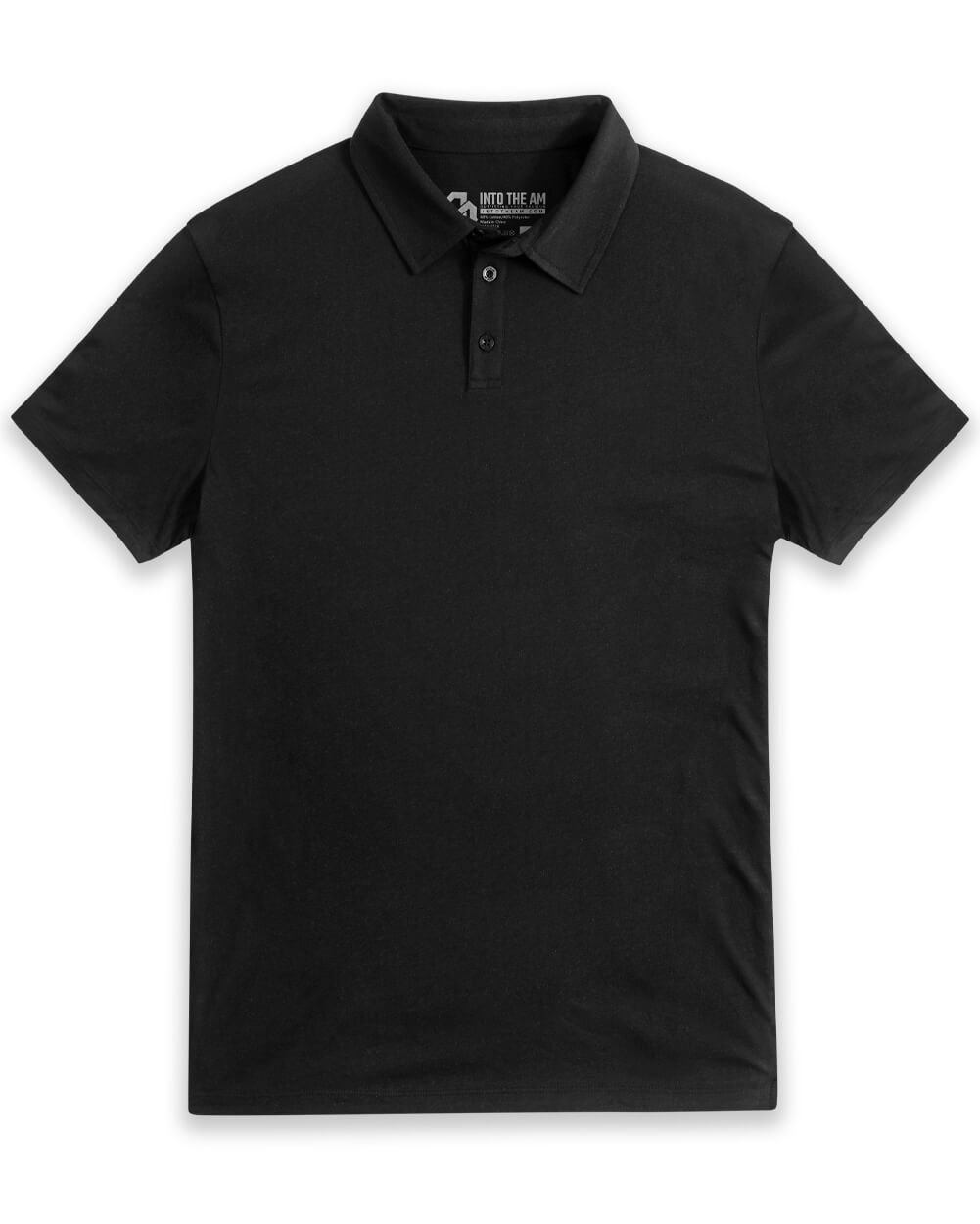 Essential Polo-Black-Front